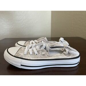 Womens CONVERSE ALL STAR CT SHORELINE SLIP White Sneakers Size 6